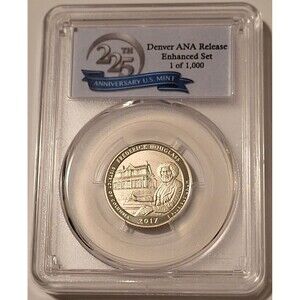 2017 S Frederick Douglass NP Quarter Enhanced SP70 PCGS FDI Denver ANA